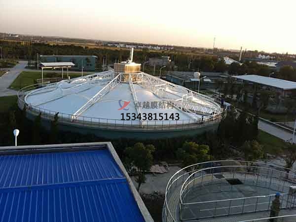 十堰市污水池反封閉罩棚設(shè)計施工、案例圖片 ?