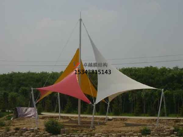南陽商業(yè)廣場張拉膜結(jié)構(gòu)景觀棚/雨棚設(shè)計搭建